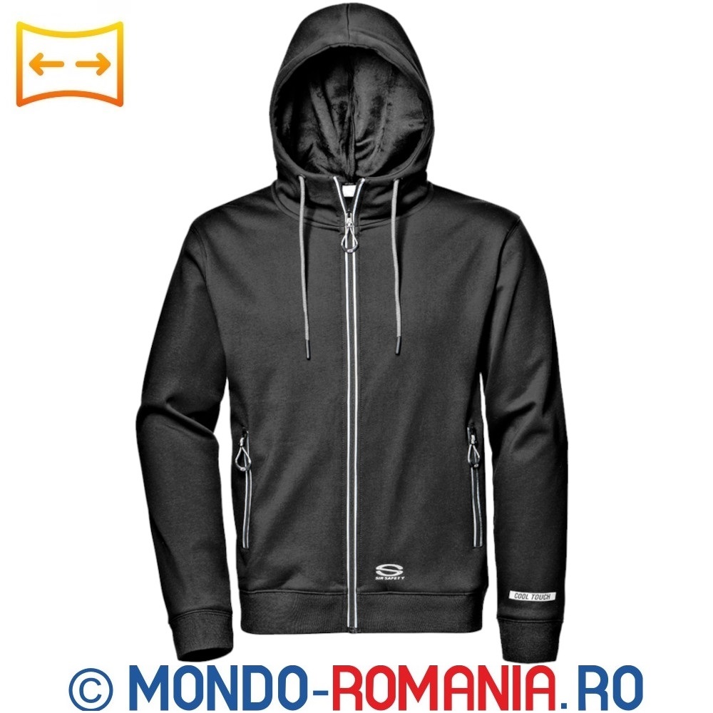 Hanorac gri cu gluga Cool BAT MC3159 