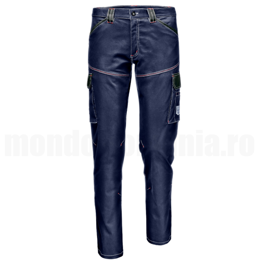 Pantaloni de lucru, din bumbac si spandex - SYMBOL STRETCH bleumarin