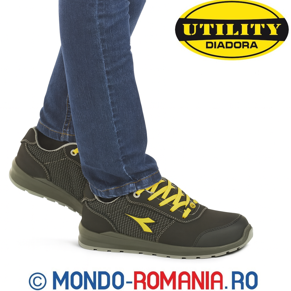 Echipament protectie: pantofi cu bombeu compozit DIADORA D-BRAVE S3