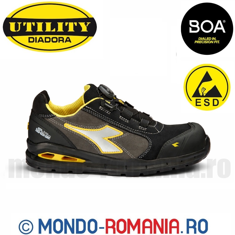 Pantofi de protectie cu bombeu compozit D-FORMULA S3 ESD SRC