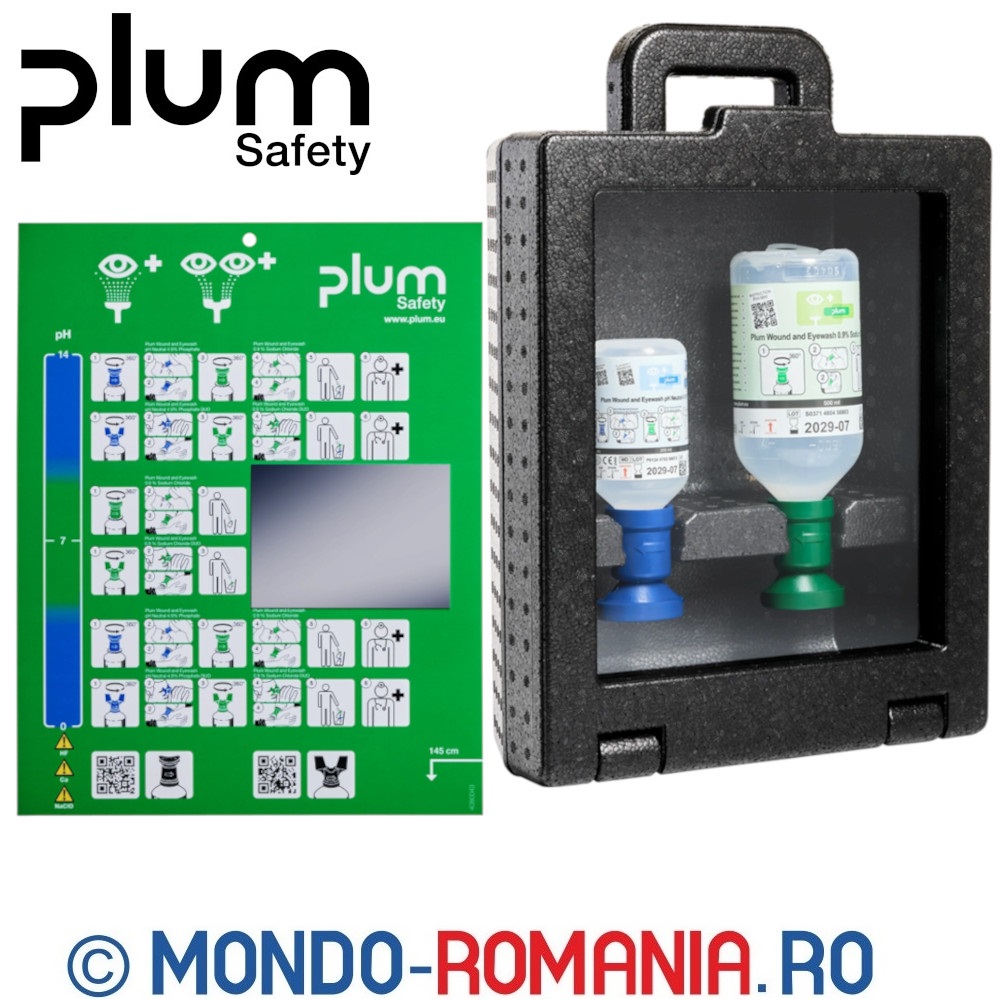 Statie mobila de spalare ochi in situatii de urgenta - statie PLUM